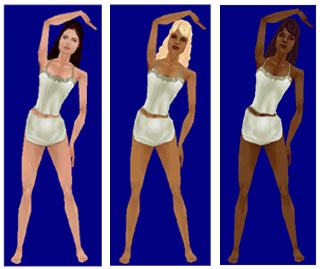 из показа мод в Sims Superstar